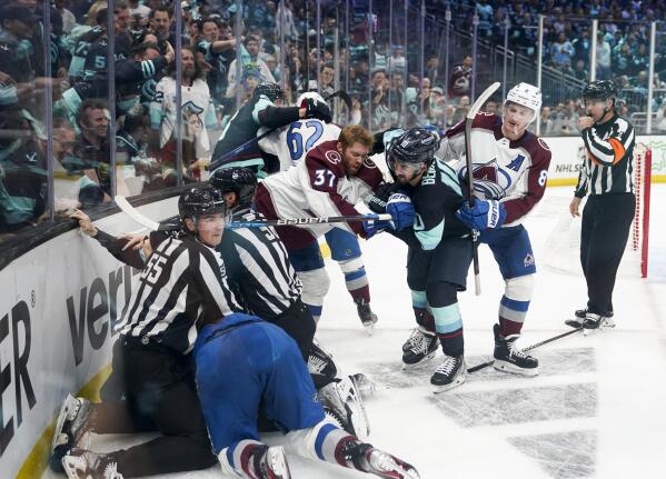 Kraken stun defending Stanley Cup champion Avalanche in playoff