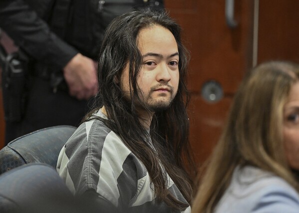Maximilian Snyder appears in court for arraignment on Thursday in Fairfield, Calif. Snyder is charged with allegedly killing an 82-year-old Vallejo landlord to prevent him from testifying in a murder case against his former tenants. Snyder asked for additional weeks to find proper counsel, moving the case back to Vallejo. (Chris Riley/Times-Herald)/The Times-Herald via AP)