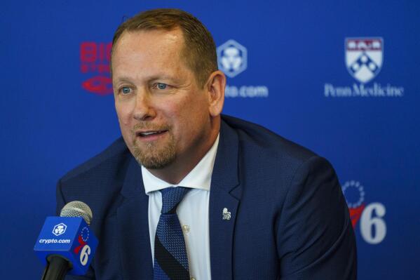 76ers coach Nick Nurse wants Harden back, can co-exist with Embiid | AP News