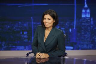 This image released by MSNBC shows Alex Wagner who will debut her new show “Alex Wagner Tonight," on Tuesday. (Patrick Randak/MSNBC via AP)