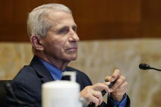 Dr. Anthony Fauci, Director of the National Institute of Allergy and Infectious Diseases, is seen during the House Committee on Appropriations subcommittee on Labor, Health and Human Services, Education, and Related Agencies hearing, about the budget request for the National Institutes of Health, Tuesday, May 17, 2022, on Capitol Hill in Washington. (AP Photo/Mariam Zuhaib)
