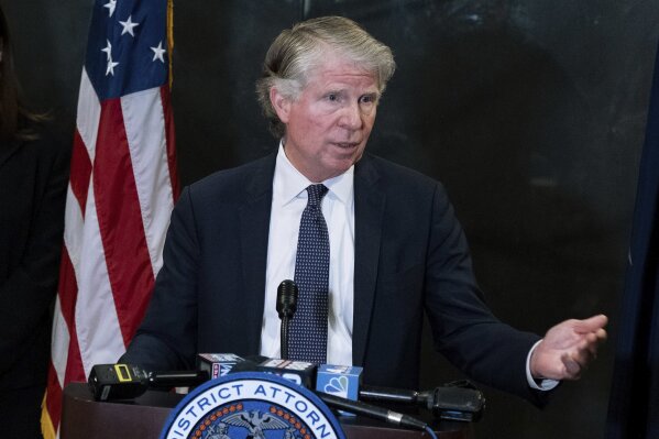 FILE - In this Monday, Feb. 24, 2020, file photo, Manhattan District Attorney Cyrus Vance Jr., speaks at a news conference in New York. A federal appeals court is set to hear arguments Tuesday, Sept. 1, 2020, in President Donald Trump’s latest attempt to prevent Vance from getting his tax returns. (AP Photo/Craig Ruttle, File)