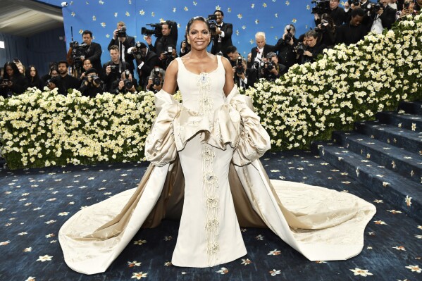 Audra McDonald attends The Metropolitan Museum of Art's Costume Institute benefit gala celebrating the opening of the "Superfine: Tailoring Black Style" exhibition on Monday, May 5, 2025, in New York. (Photo by Evan Agostini/Invision/AP)