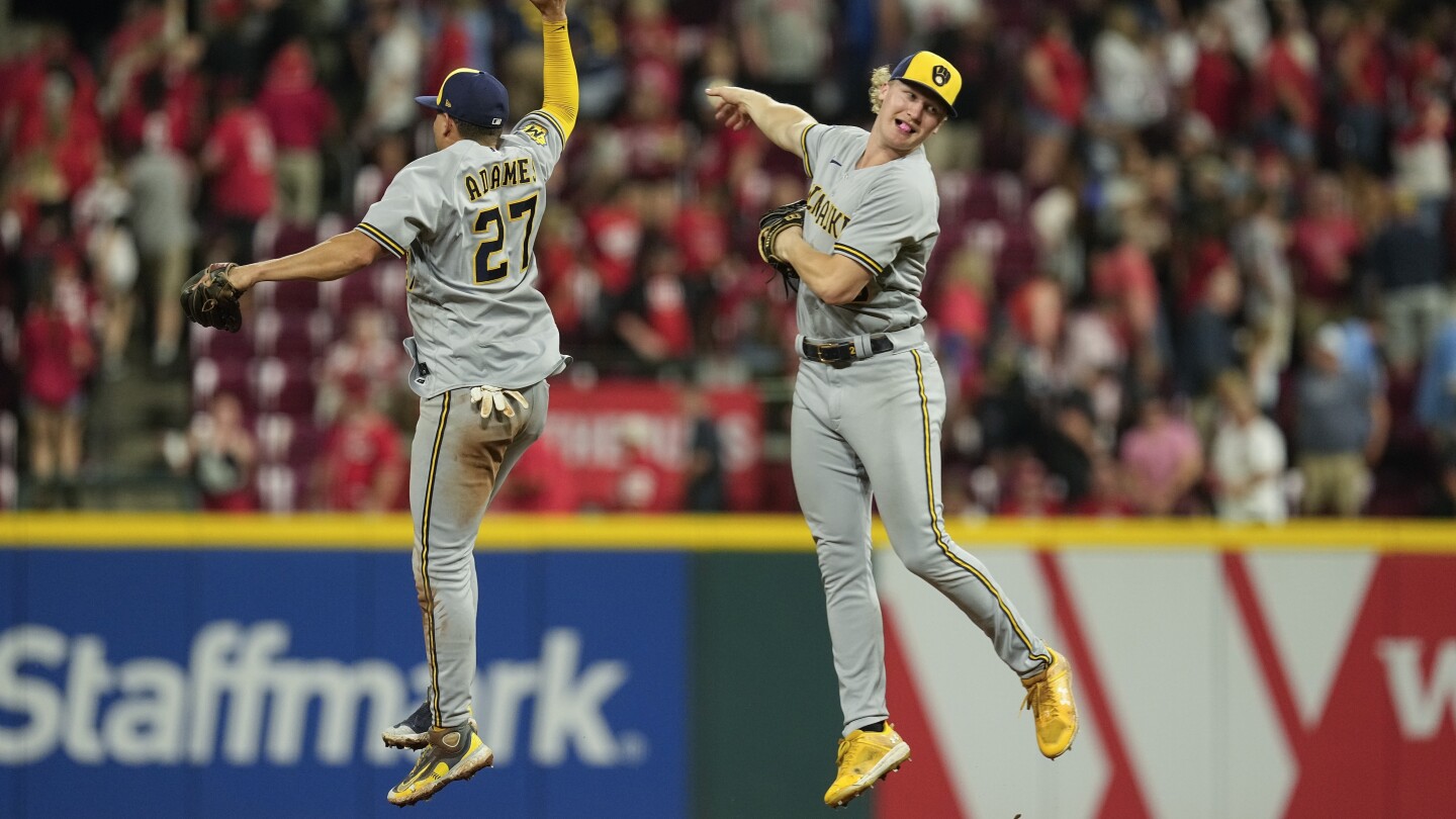 De Brewers versloegen de Reds voor de derde wedstrijd op rij en namen de enige NL Central-voorsprong met een 3-0 overwinning.
