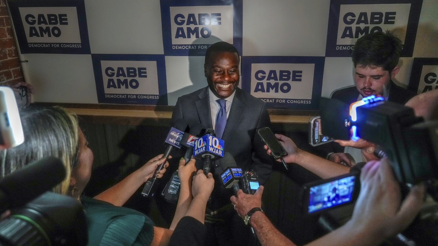 Democrat Gabe Amo one win away from being 1st person of color to represent Rhode Island in Congress