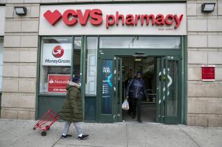 FILE - A CVS Pharmacy retailer drug store with a MinuteClinic and Health Hub is in the Harlem neighborhood of New York City on Friday, March 3, 2023. CVS Health reports their earnings on Wednesday, May 3, 2023. (AP Photo/Ted Shaffrey, File)