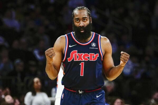 76ers' James Harden scores 26 points against Knicks in debut in