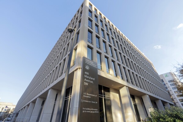 The U.S. Department of Education building is seen in Washington, Dec. 3, 2024. (AP Photo/Jose Luis Magana, File)
