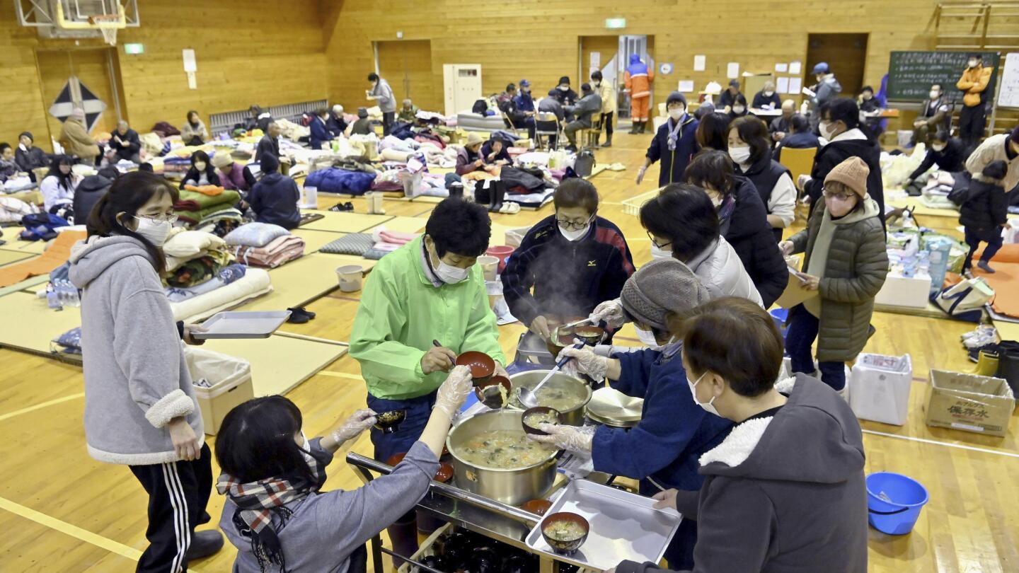 Plus de 200 personnes sont mortes depuis les séismes du Nouvel An au Japon.  7 d’entre eux sont morts dans des refuges