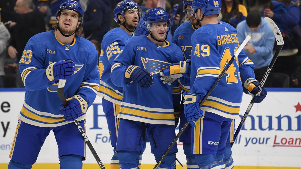 St Louis Blues Customized Number Kit For 2022 Winter Classic