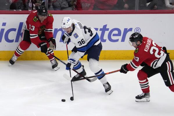 Blake Wheeler Cole Perfetti Winnipeg Jets past Chicago Blackhawks