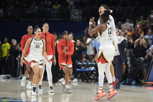 Las Vegas Aces pull away late, defeat Dallas Wings, Aces
