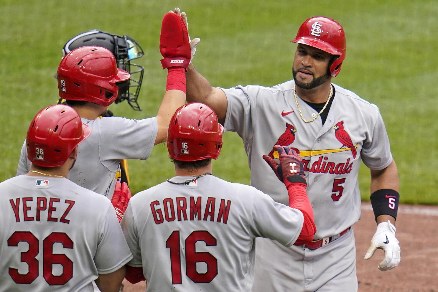 Anything you can do': A week after Pujols did it, Yadi makes first