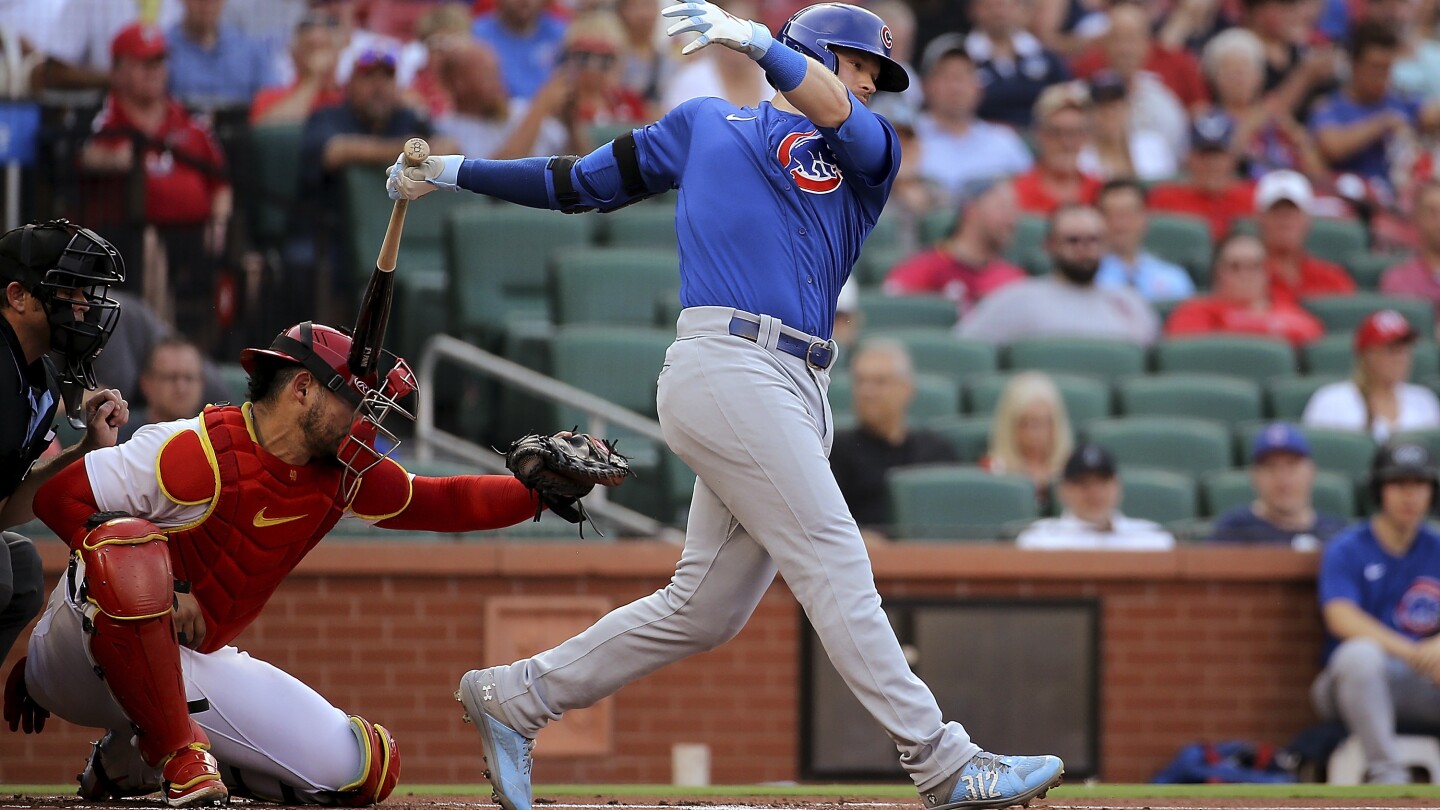 Cubs' Happ hits Cardinals catcher Contreras in head with follow-through, then gets hit by pitch - The Associated Press
