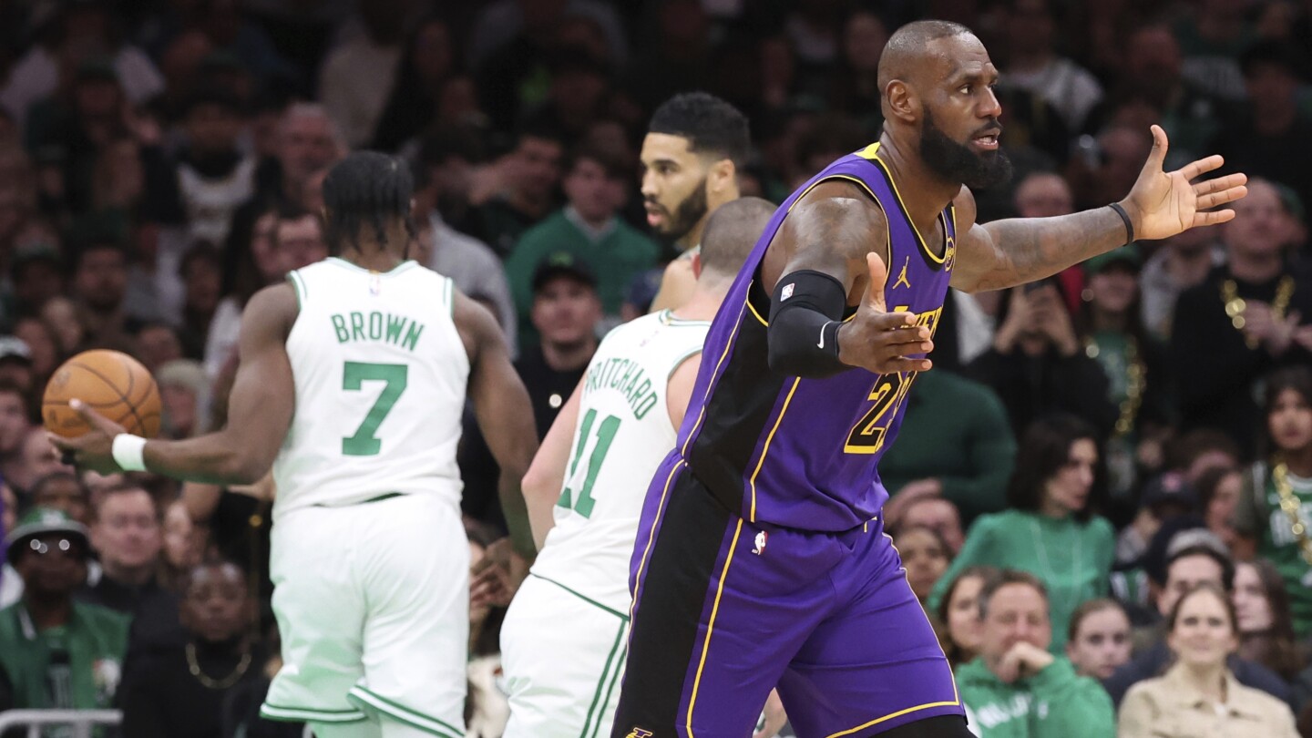 LeBron James has 'not much concern' after exiting loss to Celtics with late groin injury