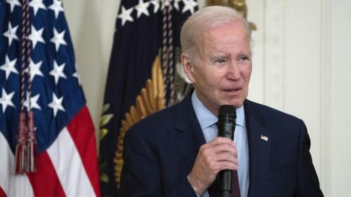 President Joe Biden speaks during the celebration of Jewish American Heritage Month in the East Room of the White House, Tuesday, May 16, 2023, in Washington. (AP Photo/Manuel Balce Ceneta)