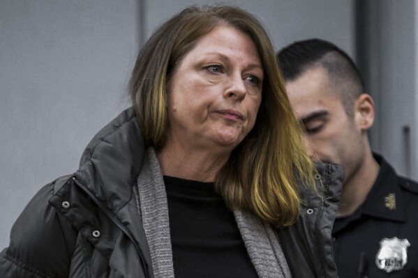 FILE - Annmarie Drago appears at Suffolk County District Court, Nov. 29, 2018, in Central Islip, N.Y. Drago has pleaded guilty Friday, May 31, 2024, to negligent homicide in the 2018 death of Evelyn Rodriguez, an anti-gang activist, during a dispute over a memorial for Rodriguez's slain daughter. (Barry Sloan/Newsday via AP, Pool, File)