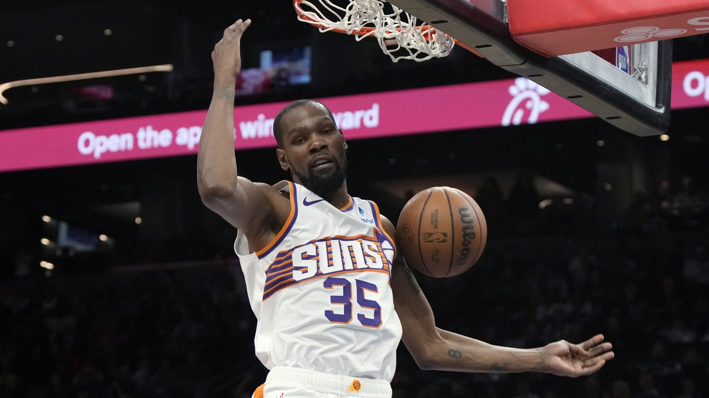 Kevin Durant continues climb up NBA career scoring list, passes Shaq for  eighth place