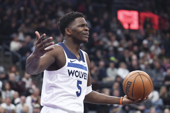 Anthony Edwards scores 36 points in the Timberwolves' 138-113 victory over  the Jazz | AP News
