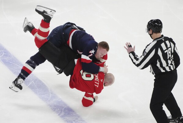 US beats Canada 3-1 at the 4 Nations Face-Off to wrap up a spot in the tournament final | AP News