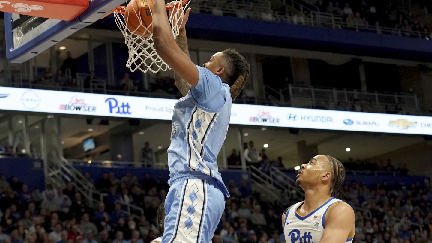 Armando Bacot reaches 2,000 points as No. 8 UNC pulls away from Pitt in 70-57 victory