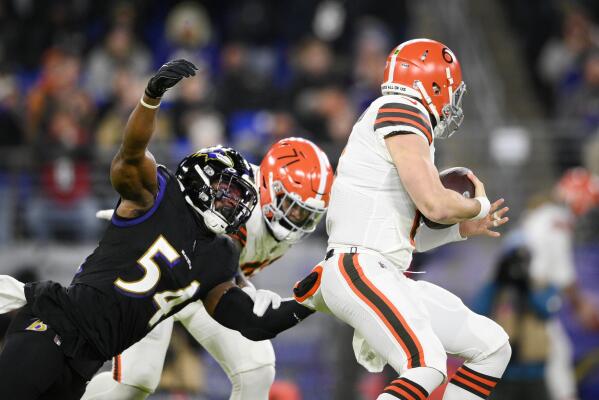 Ravens, Browns meet again with playoff hopes on line