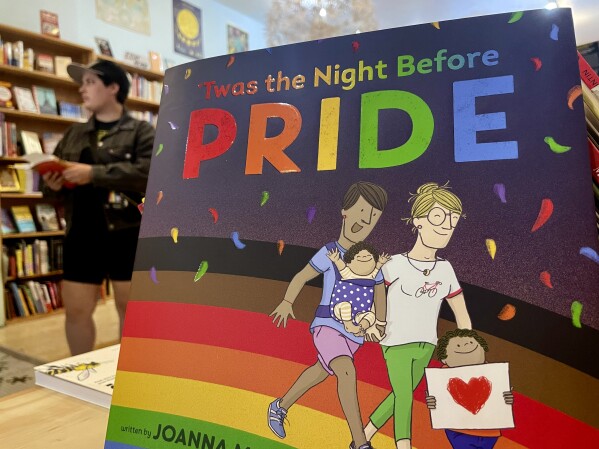 An LGBTQ+ related book is seen on display at Fabulosa Books, in the Castro District of San Francisco on Thursday, June 27, 2024. 