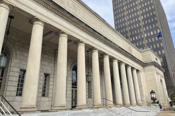 FILE - The exterior of the South Carolina Supreme Court building in Columbia, S.C. is shown Jan. 18, 2023. The state Supreme Court heard arguments Wednesday on whether a new state law giving public money to private schools is illegal. (AP Photo/James Pollard, file)