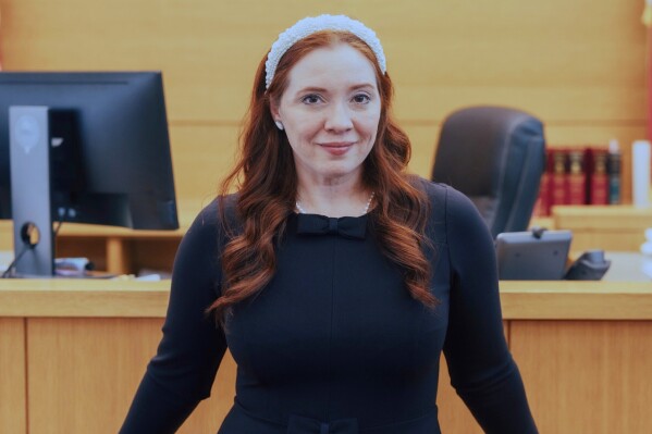 This May 14, 2025 photo shows AshLeigh Dunham, who will run for a seat on the Alabama Supreme Court in 2026 in Bessemer, Ala. (Mary Fehr via AP)