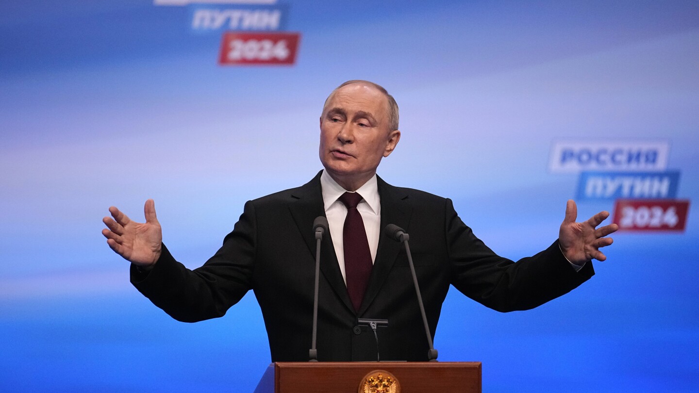 ロシア選挙：プーチンは決して疑いの余地のない大統領選挙の勝者を宣言しました。
