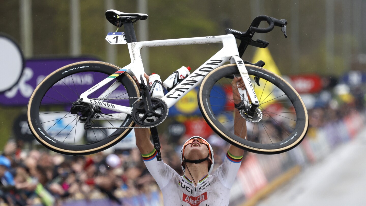 Singing in the rain: Untouchable Van der Poel wins Tour of Flanders for record-equaling 3rd time