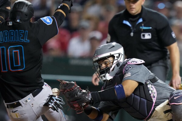 Arraez 5-for-5 with homer, 3 RBIs, Marlins beat Nationals 6-5