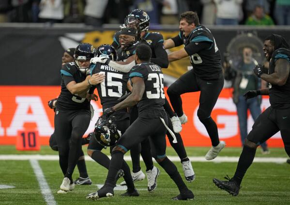 Jacksonville Jaguars win on 10th appearance in London, beating