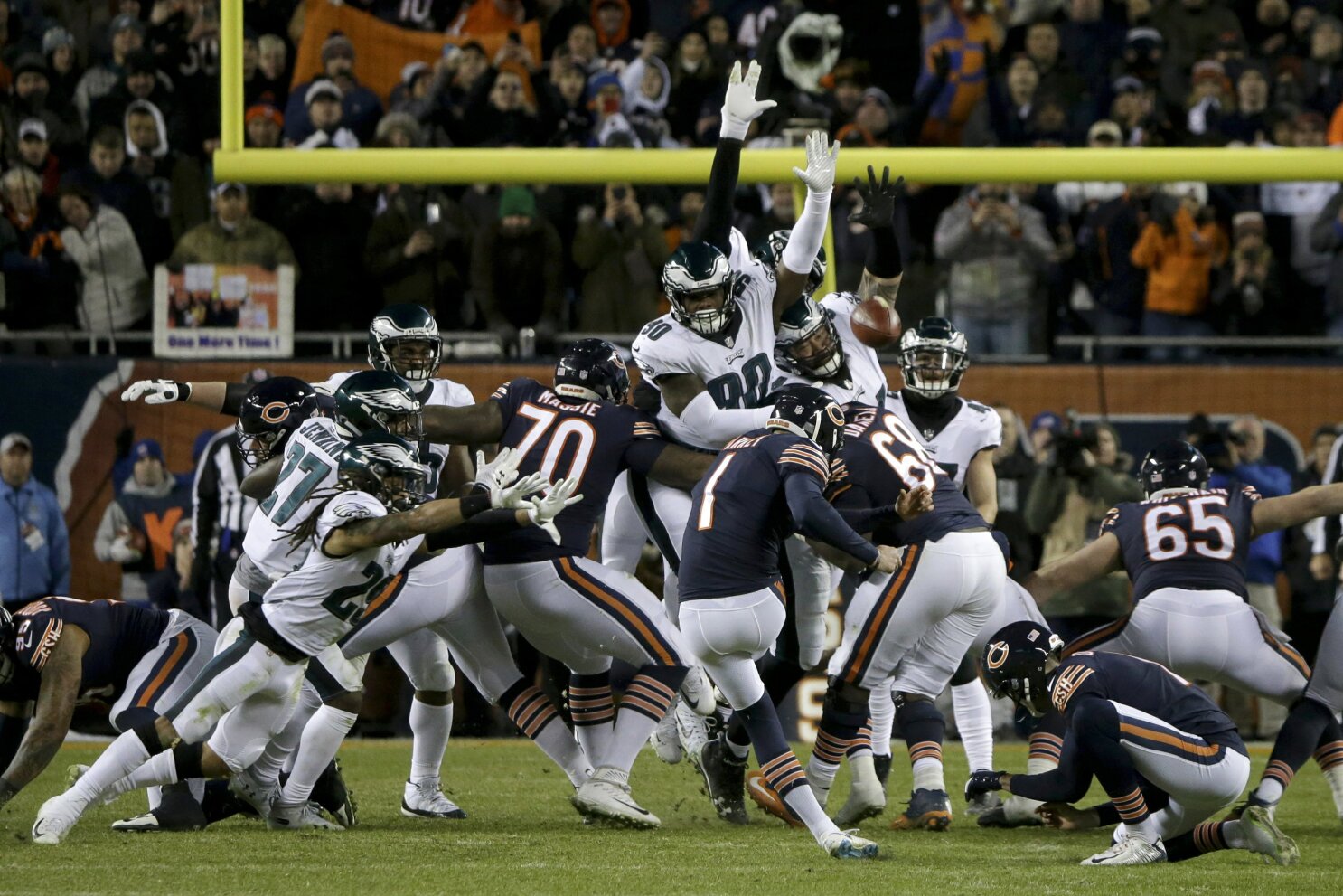 NFL Rules Cody Parkey's Missed Field Goal Was Blocked, Chicago News