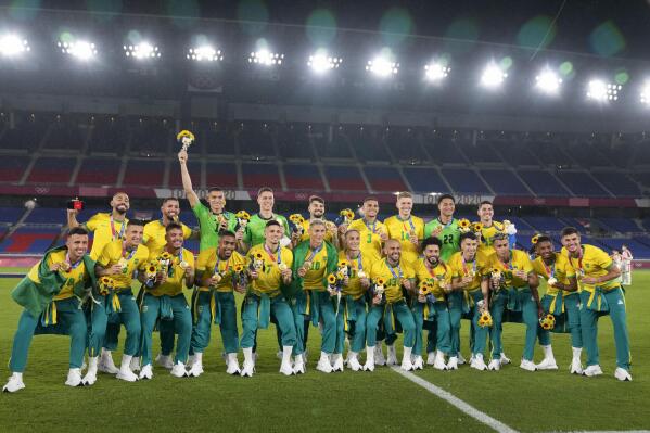 Brazil criticizes triumphant soccer team for refusing to wear official  Olympic uniform at medal ceremony