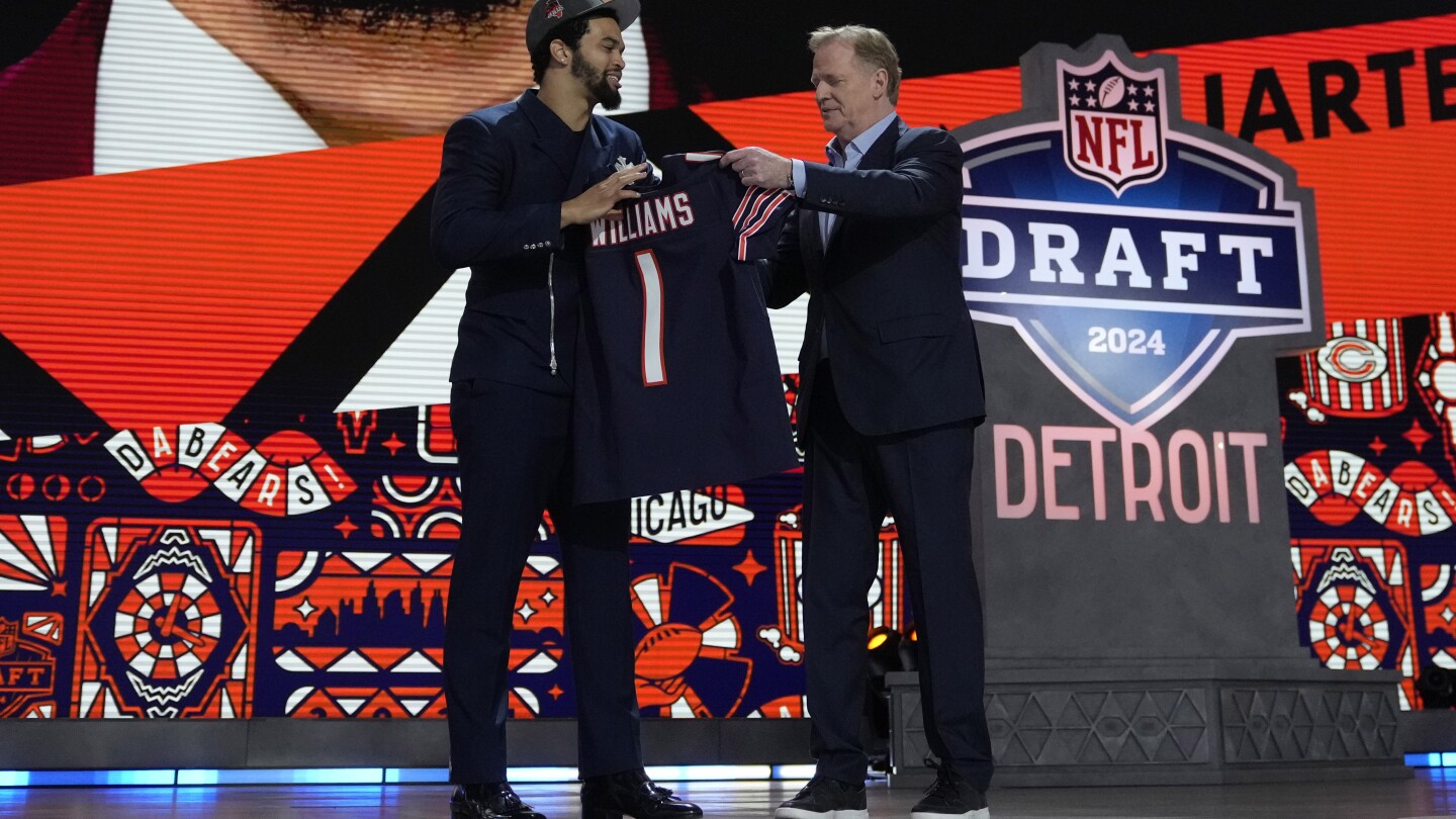 2024 NFL Draft Caleb Williams goes to the Chicago Bears with the No. 1 pick AP News