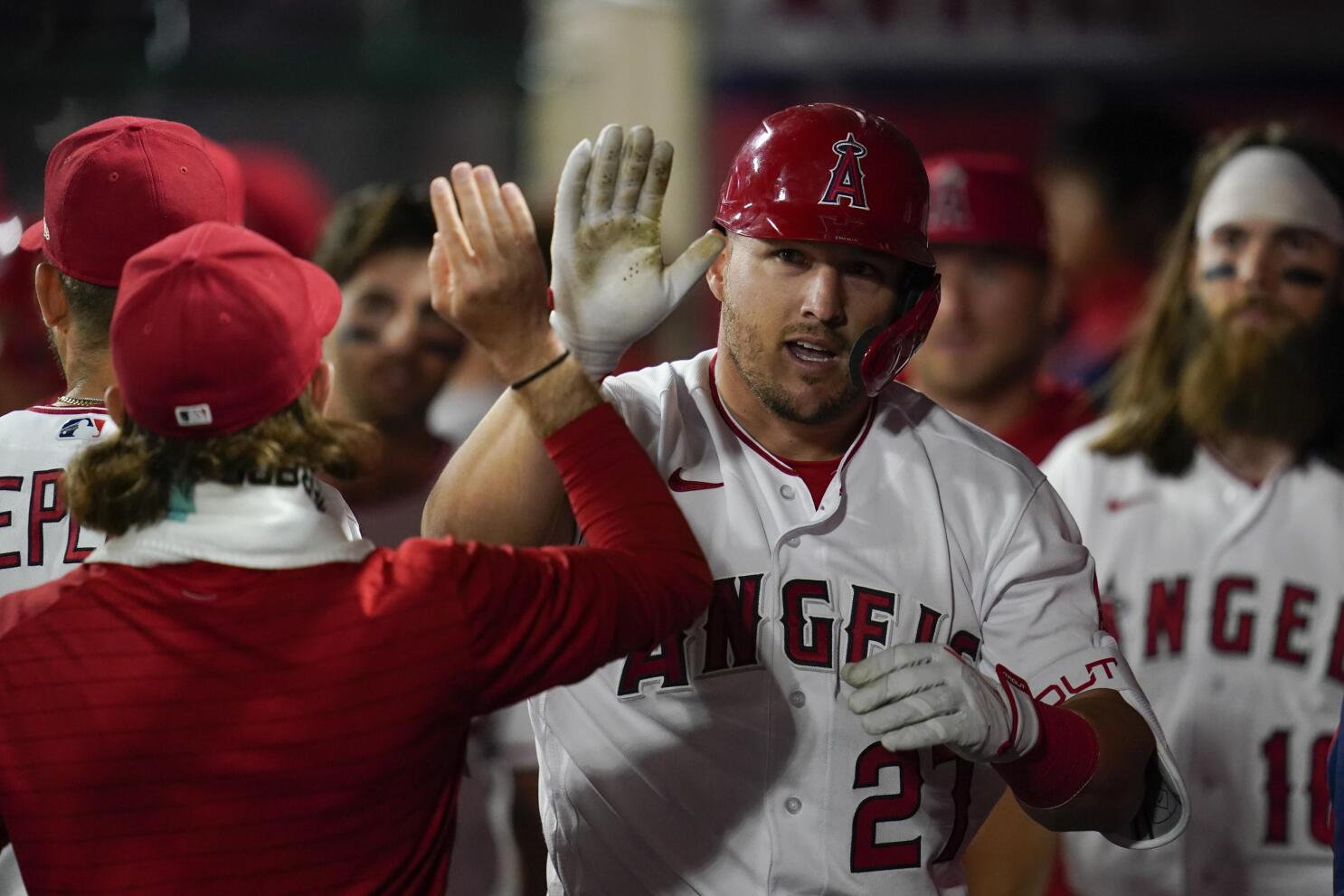 Mike Trout nearly hit by pitch in Team USA friendly against LA Angels