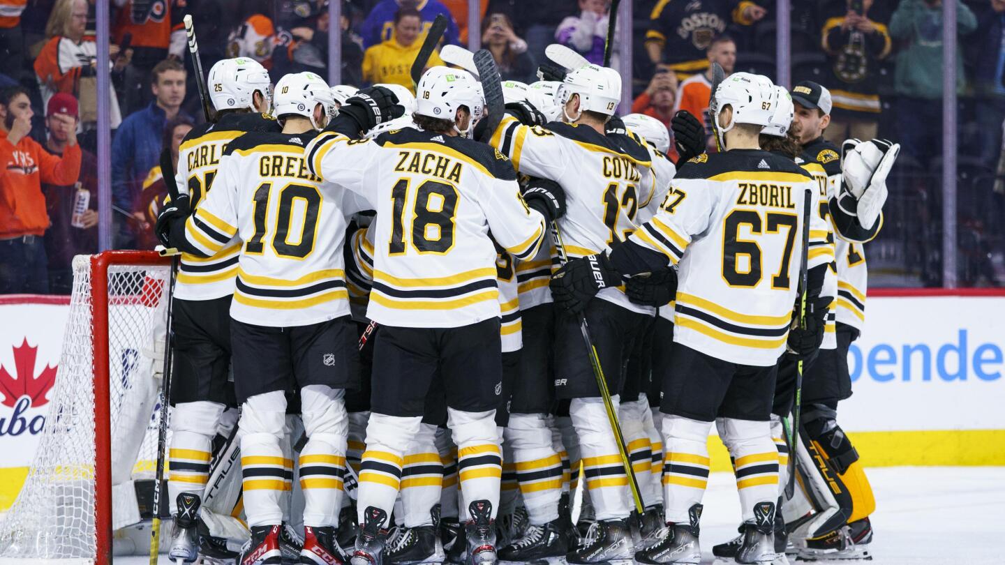 Bruins vs. Flyers score: David Pastrnak carries Boston to 7-3 rout