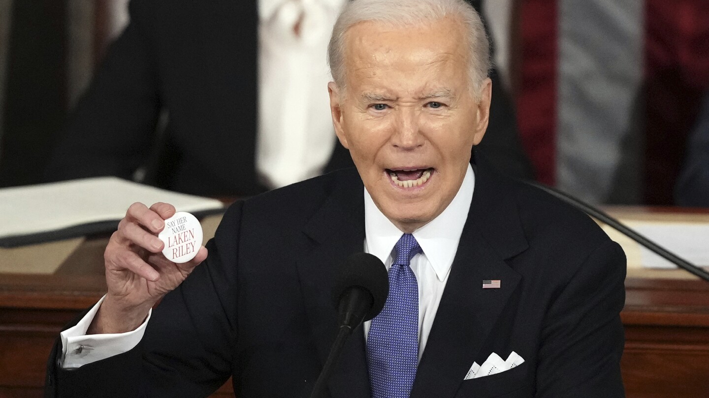 Biden says her name — Laken Riley — at urging of GOP Rep. Marjorie Taylor Greene