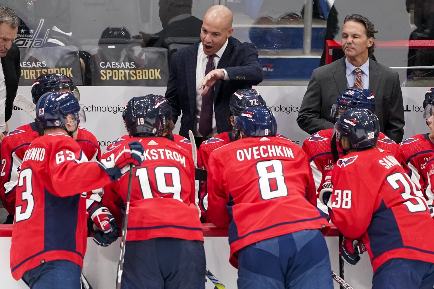 The Capitals broke in some of their Stadium Series gear at practice