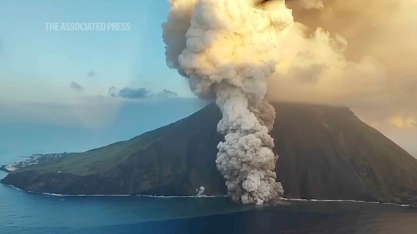 Italy's Stromboli volcano in spectacular eruption, spews ash cloud into sky