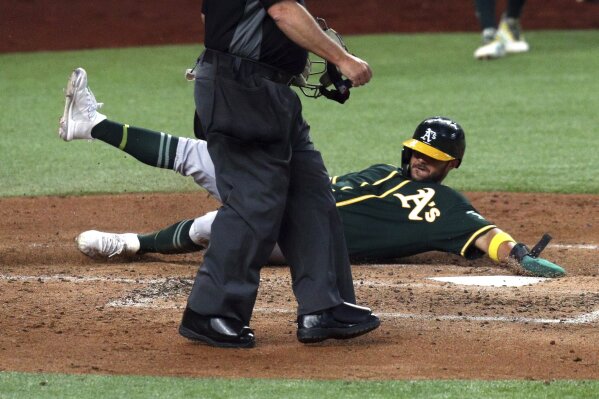 Semien 4 RBIs as A's Win Nightcap 10-1 for DH Split in Texas – NBC