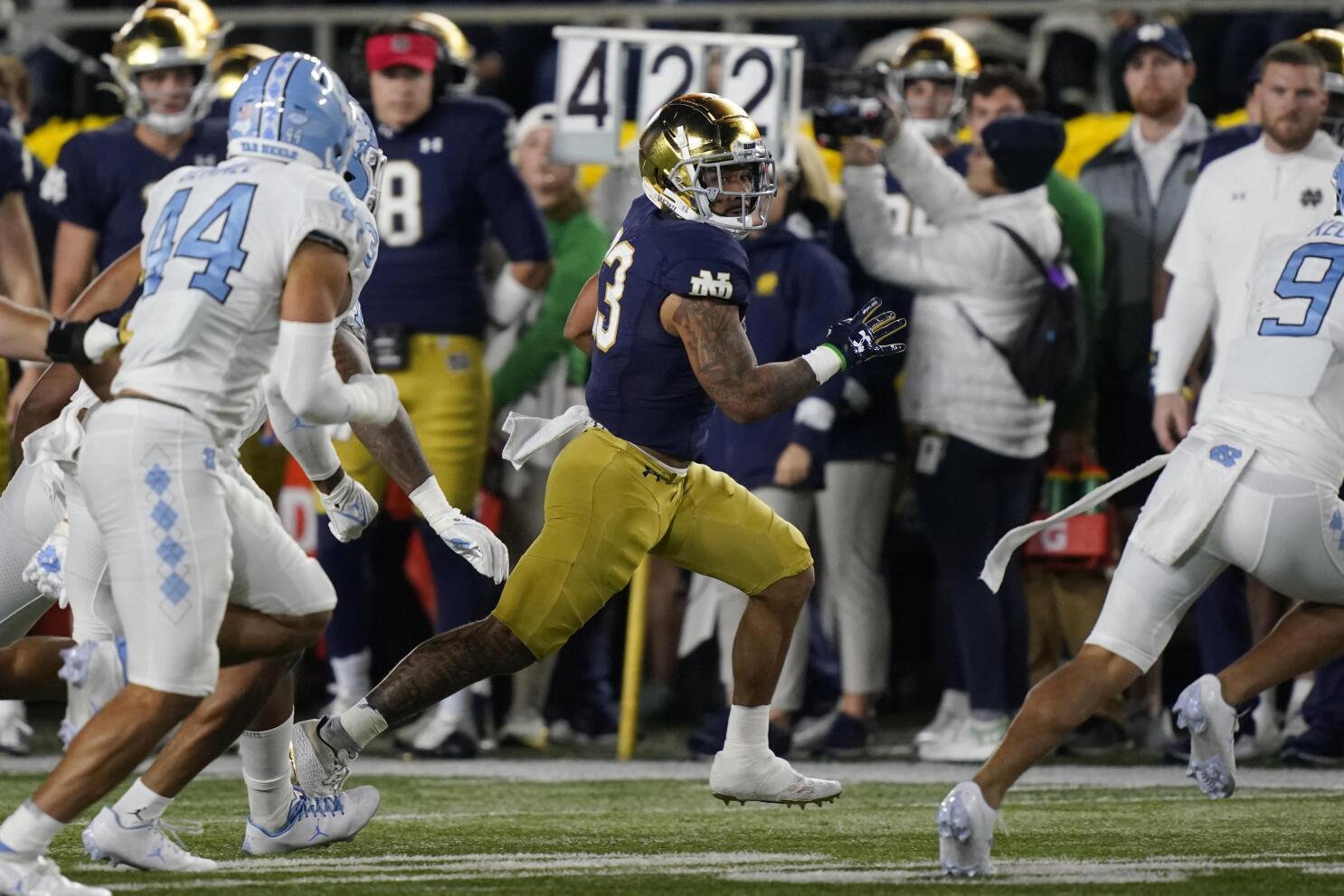 Notre Dame's Jack Coan and Kevin Austin impress with NFL Combine 40's - One  Foot Down