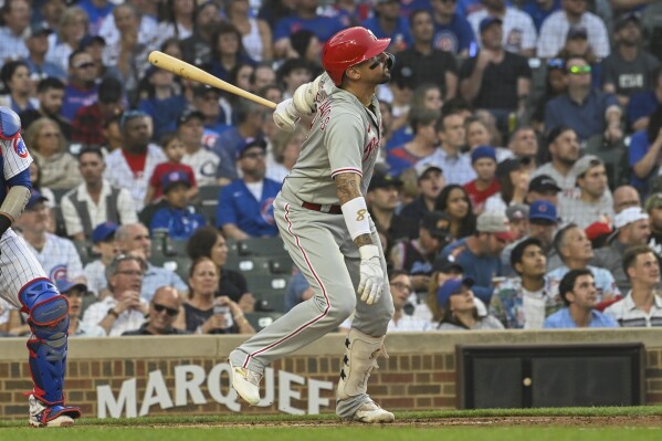 Nick Castellanos of the Philadelphia Phillies bats against the