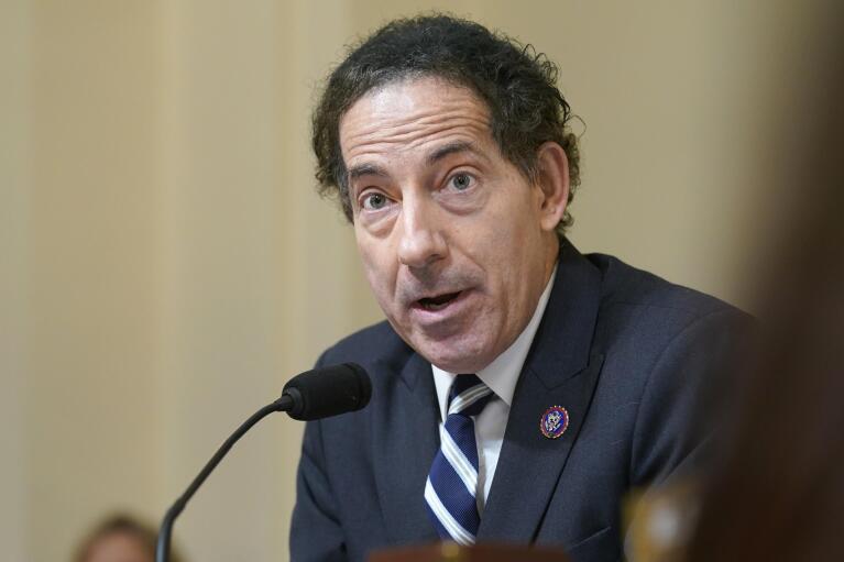 FILE - Rep. Jamie Raskin, D-Md., speaks during the House select committee hearing on the Jan. 6 attack on Capitol Hill in Washington on July 27, 2021. (AP Photo/ Andrew Harnik, Pool, File)