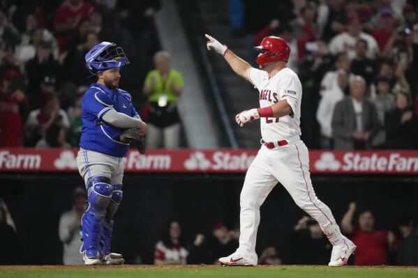 Mike Trout Game Used Jersey: 2 Home Runs