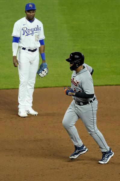 Carlos Santana's two-run home run, 04/21/2021