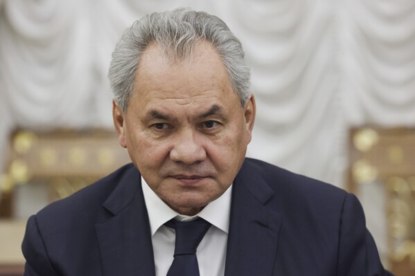 Russian Security Council Secretary Sergei Shoigu attends the Security Council meeting in Moscow, Russia, Oct. 10, 2024. (Mikhail Metzel, Sputnik, Kremlin Pool Photo via AP File)