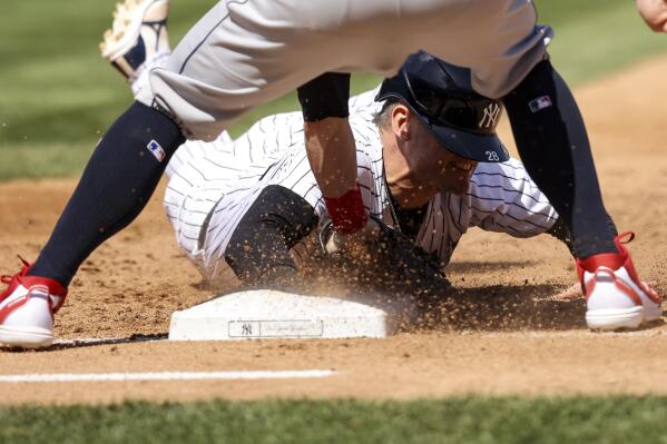 New York Yankees security Myles Straw Cleveland Guardians taunted by fans 