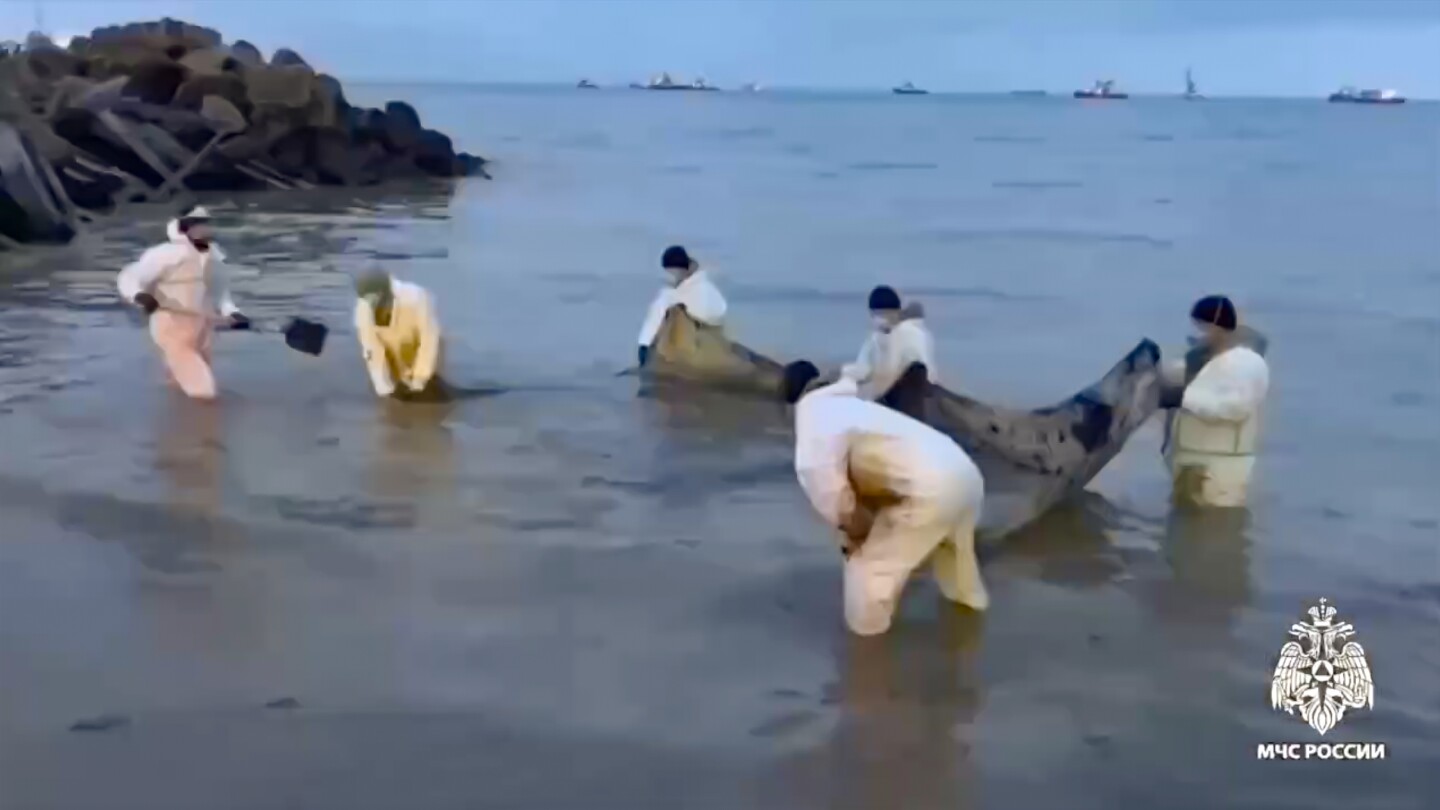 Russia Deploys Emergency Task Force to Combat Spreading Kerch Strait Oil Spill Disaster